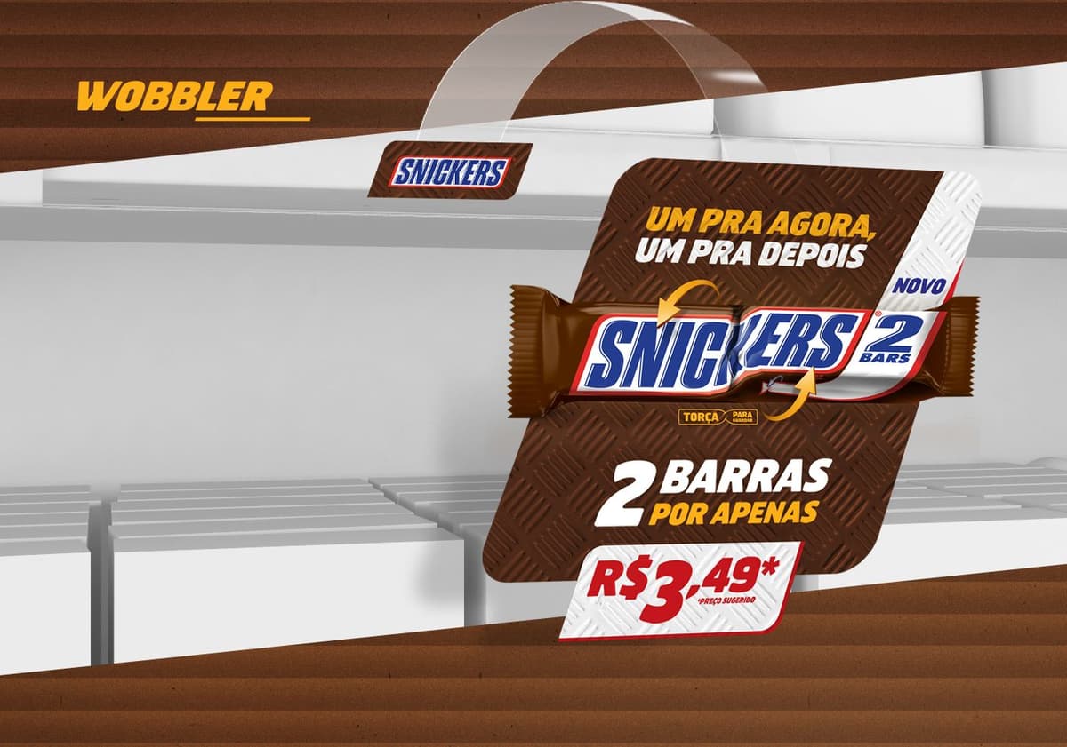 Wobbler promocional em loja